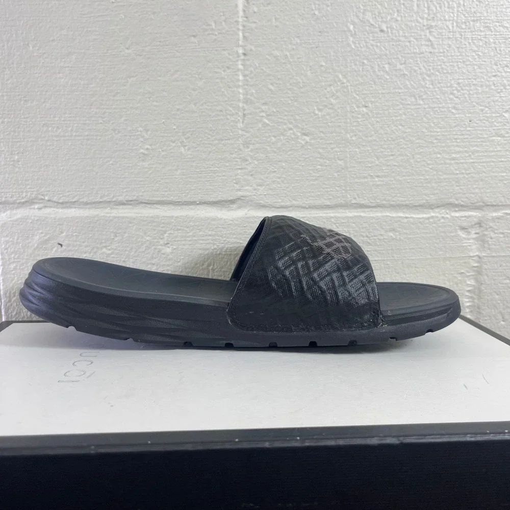 Nike Benassi Solarsoft 705474-091 Anthracite Sandals Slide Slip On Men's 10 US